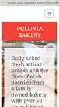 Mobile Screenshot of poloniabakery.com