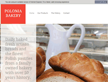 Tablet Screenshot of poloniabakery.com